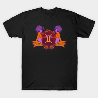 Virgo zodiac sign purple violet red T-Shirt